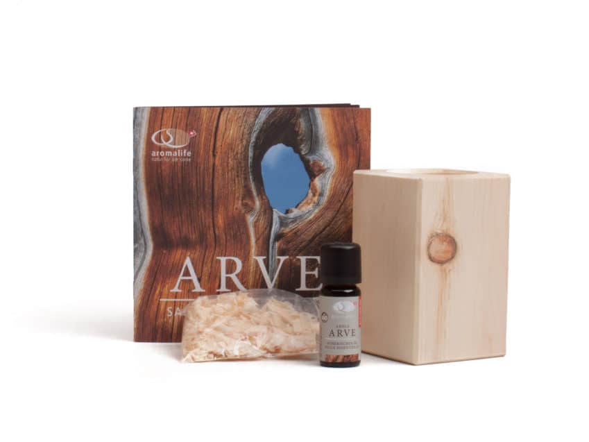Arven Quader Arvenoel Bio-Arvenöl Arven-Set aromalife KURTs.ch