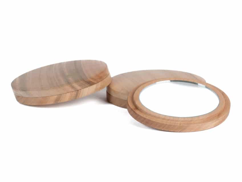 Schweizer Geschenke Schweizer Produkte Taschenspiegel Holz magnetisch swiss handmade Stilgraf KURTS.ch