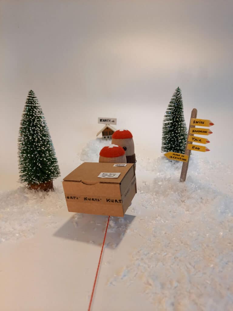 KURTS Film Weihnachtssspot wiss handmade fair eco. Wir bringen Dir die Schweiz unter den Tannenbaum.