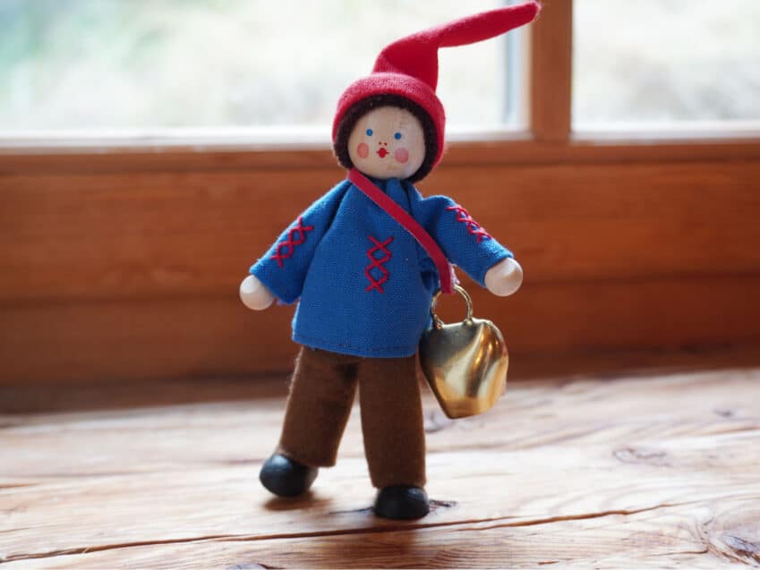 Schweizer Geschenke Schweizer Produkte Biegepuppe Schellenbub swiss made mood