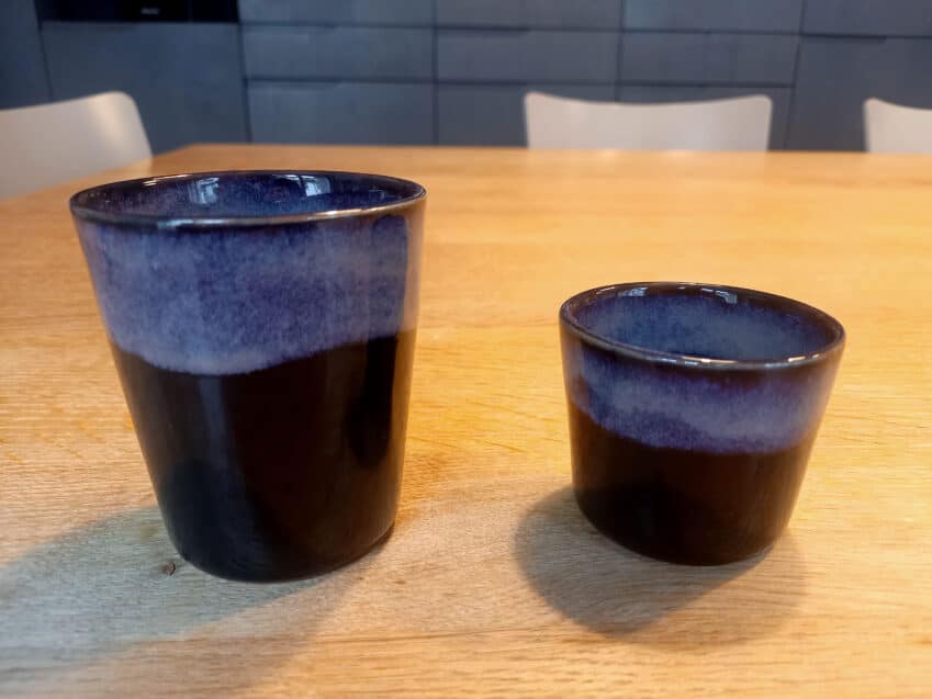 Schweizer Geschenke Schweizer Produkte Espressobecher und Becher Keramik Morgenlicht mood