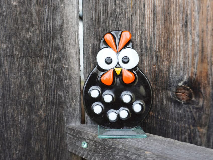 Schweizer Geschenke Schweizer Produkte Glas Huhn Rosi swiss made Dekoration 12cm mood