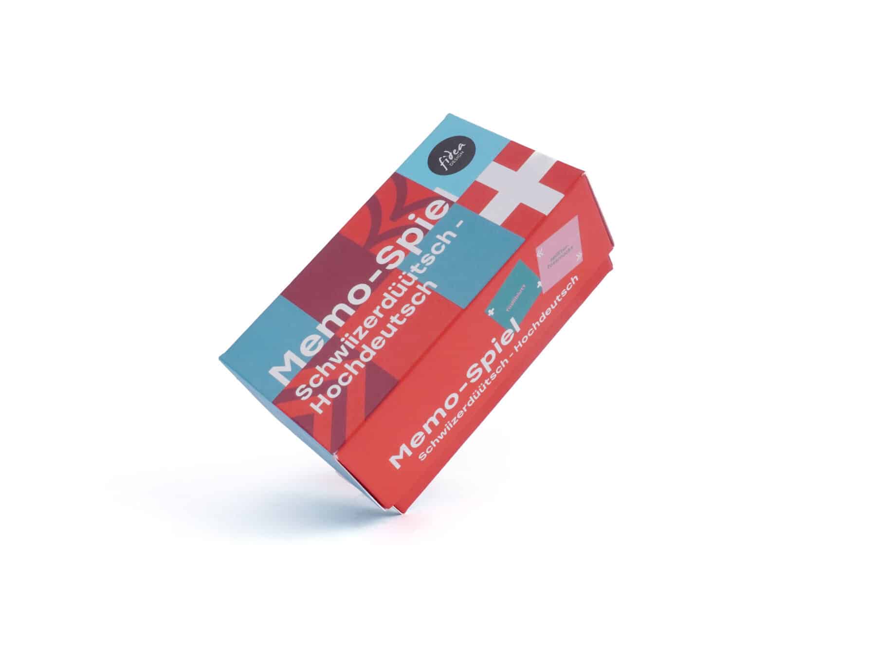 Schweizer Geschenke Schweizer Produkte Memospiel Memory Schwiizerduetsch Schweizerdeutsch - Hochdeutsch swissmade