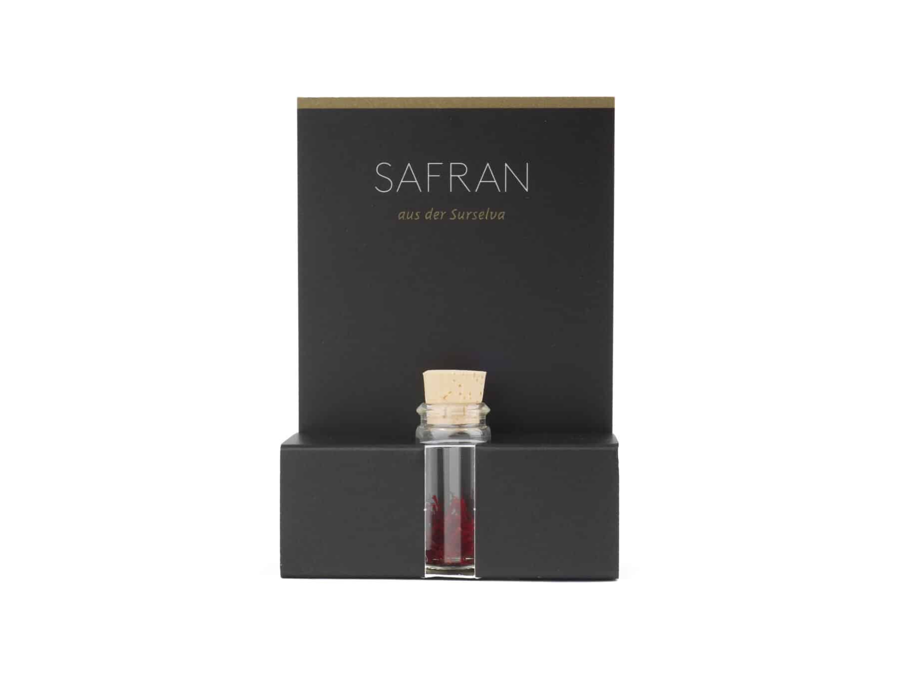 Schweizer Geschenke Schweizer Produkte Schweizer Safran aus der Surselva im Buendnerland Glas 0.1g
